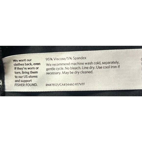 Eileen Fisher Top Size Extra Small Black Stretch Flowy Lagenlook Minimalist - Picture 6 of 10